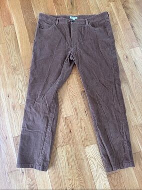 Goodthreads Men's Brown Corduroy Pants Never worn washed once 42W x 32L
